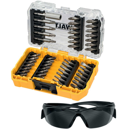 DeWalt DT70703 Screwdriving Set 47 Piece and Safety Glasses