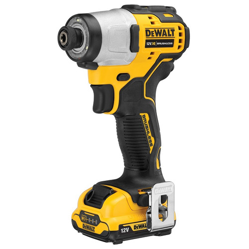 DeWalt DCF801D2-GB 12V XR Brushless Compact Impact Driver 2 x 2Ah Batteries