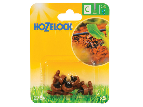 Hozelock HOZ2784 In Line Pressure Dripper 4mm (5 Pack) | Toolden
