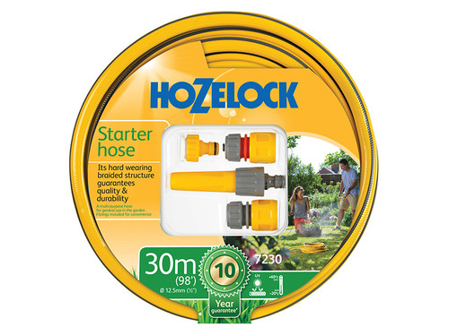 Hozelock HOZ72309000 Starter Hose Starter Set 30m 12.5mm (1/2in) Diameter | Toolden