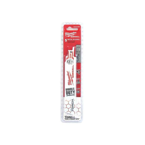Milwaukee 150mm 14 TPI Torch Sawzall Reciprocating Saw Metal Blades 5 Pack