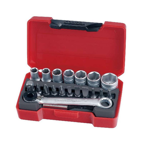 Teng T1420 1/4 in Drive 20 Piece Bits Socket Set