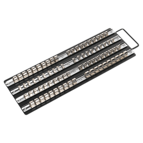 Sealey AK271B Socket Rail Tray Black 1/4", 3/8" & 1/2"Sq Drive