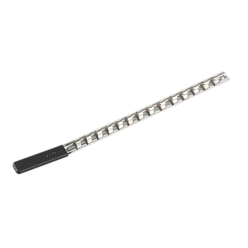Sealey AK3814 Socket Retaining Rail with 14 Clips 3/8"Sq Drive