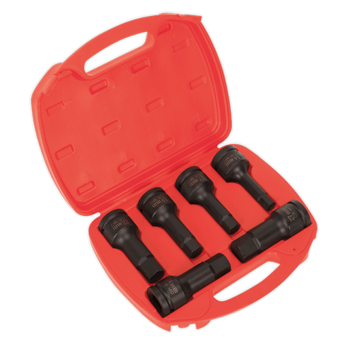 Sealey AK5586 Impact Hex Socket Bit Set 6pc 3/4"Sq Drive