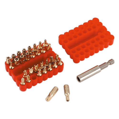 Sealey AK614 Security Bit & Magnetic Adaptor Set 33pc Sealey AK614 Security Bit & Magnetic Adaptor Set 33pc