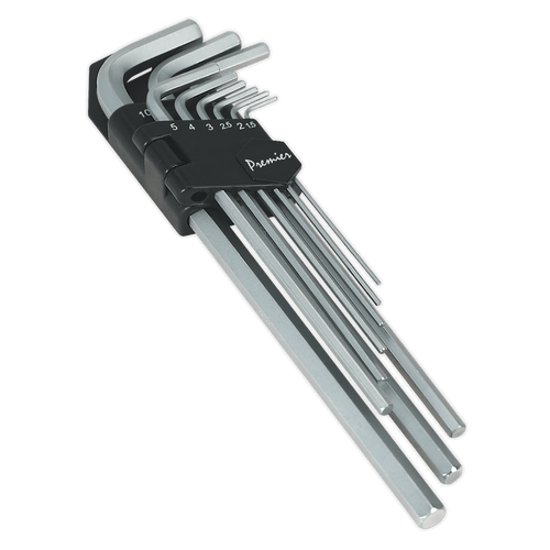 Sealey AK7137 Hex Key Set 9pc Extra-Long Metric