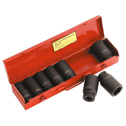 Sealey AK80/9M Impact Socket Set 8pc 3/4"Sq Drive Deep Metric