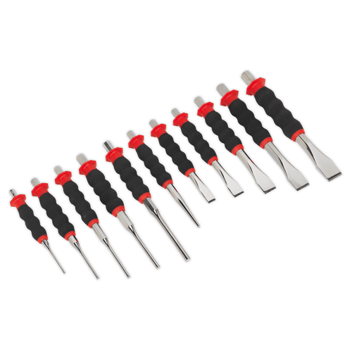 Sealey AK9135 Sheathed Punch & Chisel Set 11pc