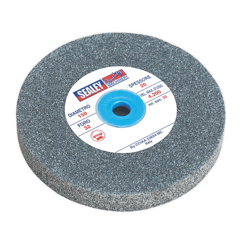 Sealey BG150/16 Grinding Stone 150 x 20mm 32(13)mm Bore A36Q Coarse