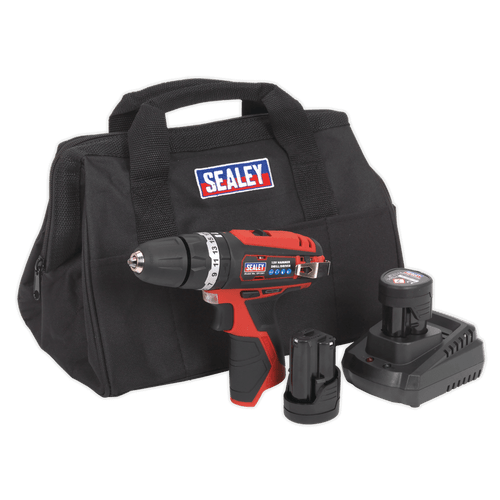 Sealey CP1201KIT 12V Hammer Drill/Driver Kit with 2x 1.5Ah Batteries