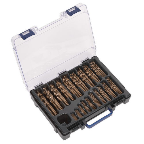 Sealey DBS170CB HSS Cobalt Fully Ground Drill Bit Assortment 170pc 1-10mm