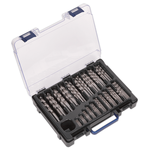 Sealey DBS170FG HSS Fully Ground Drill Bit Assortment 170pc 1-10mm