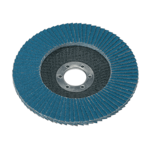 Sealey FD12540 Flap Disc Zirconium 125mm 22mm Bore 40Grit