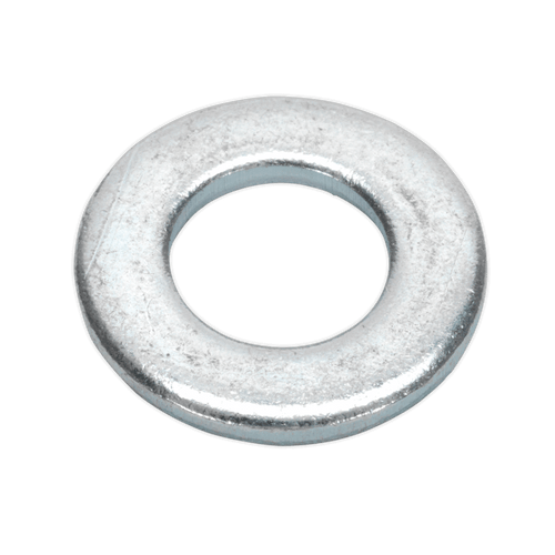 Sealey FWA1021 Flat Washer M10 x 21mm Form A Zinc DIN 125 Pack of 100