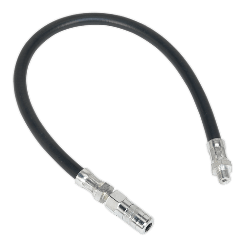 Sealey GGHE450 Rubber Delivery Hose with 4-Jaw Connector Flexible 450mm 1/8"BSP Gas