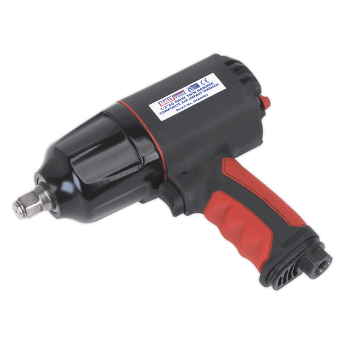 Sealey GSA6002 Composite Air Impact Wrench 1/2"Sq Drive Twin Hammer