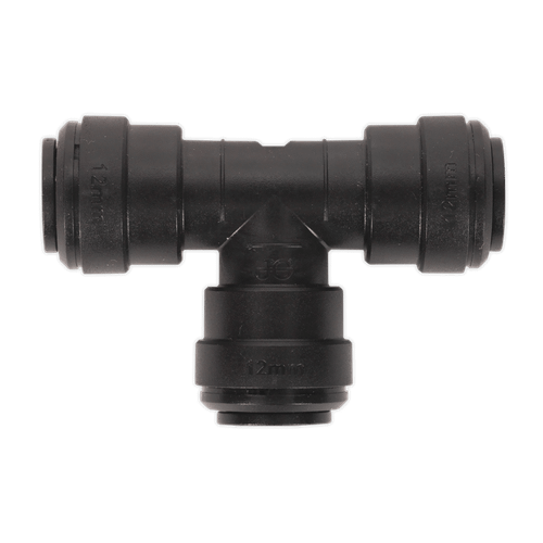 Sealey JGCT12 Equal Tee 12mm Pack of 5 (John Guest Speedfit - PM0212E)