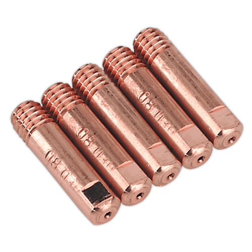 Sealey MIG957 Contact Tip 0.8mm TB15 Pack of 5