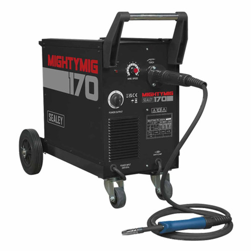 Sealey MIGHTYMIG170 Professional GasNo-Gas MIG Welder 170Amp with Euro Torch