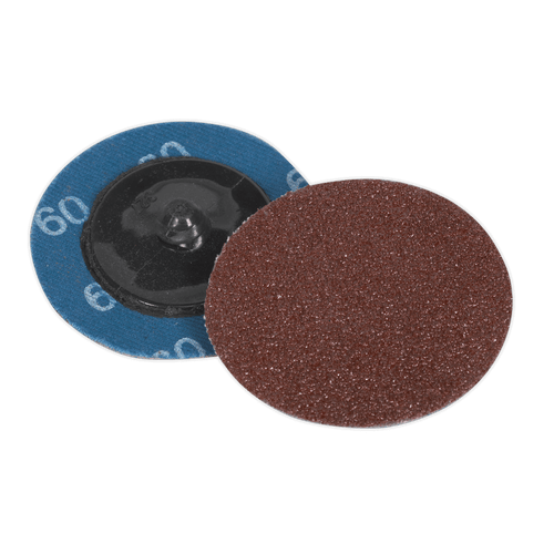 Sealey PTCQC5060 Quick Change Sanding Disc 50mm 60Grit Pack of 10 Sealey PTCQC5060 Quick Change Sanding Disc 50mm 60Grit Pack of 10