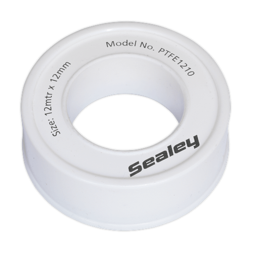 Sealey PTFE1210 PTFE Thread Sealing Tape 12mm x 12m