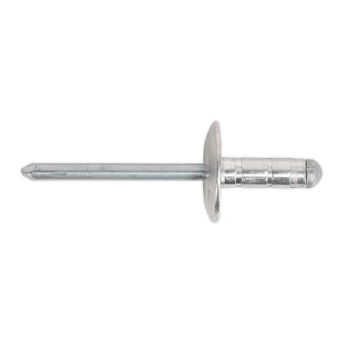 Sealey RM4813L Aluminium Multi-Grip Rivet Large Flange 4.8 x 13mm Pack of 200 Sealey RM4813L Aluminium Multi-Grip Rivet Large Flange 4.8 x 13mm Pack of 200