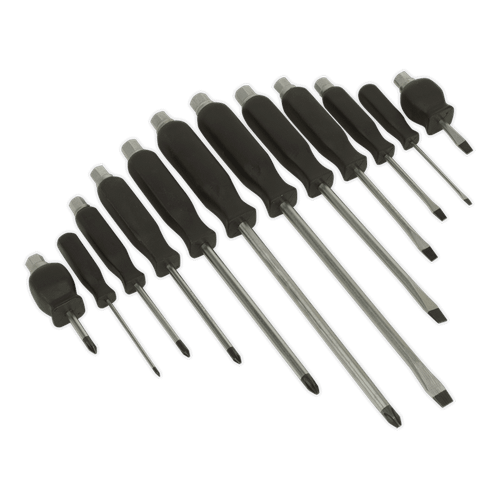 Sealey S0641 Screwdriver Set 12pc Hammer-Thru