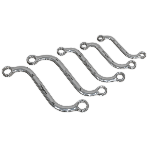 Sealey S0717 S-Spanner Set 5pc Metric