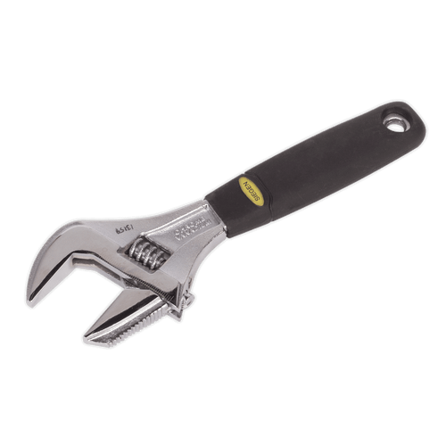 Sealey S0854 Adjustable Wrench with Extra-Wide Jaw Capacity 200mm