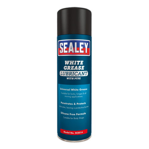 Sealey SCS014 White Grease Lubricant 500ml Pack of 6