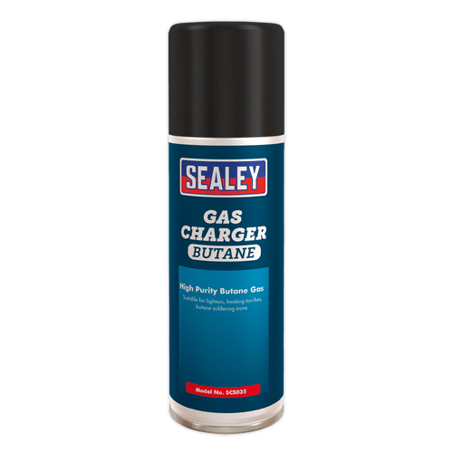 Sealey SCS035 Butane Gas Charger 200ml Pack of 6