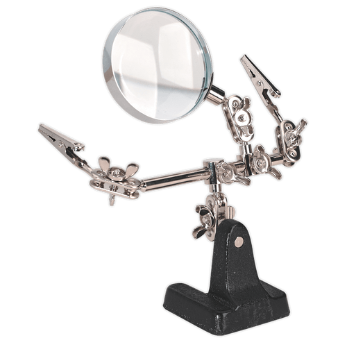 Sealey SD150 Mini Robot Soldering Stand with Magnifier Sealey SD150 Mini Robot Soldering Stand with Magnifier