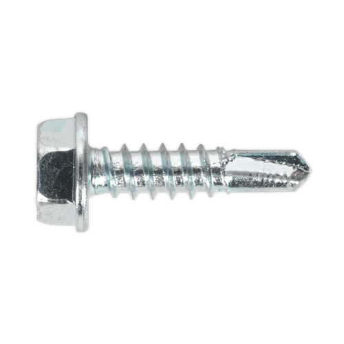 Sealey SDHX4819 Self Drilling Screw 4.8 x 19mm Hex Head Zinc DIN 7504K Pack of 100