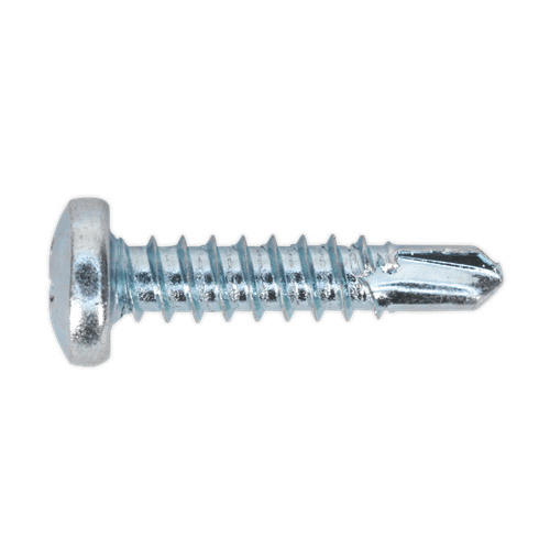 Sealey SDPH4219 Self Drilling Screw 4.2 x 19mm Pan Head Phillips Zinc D7504N Pack of 100
