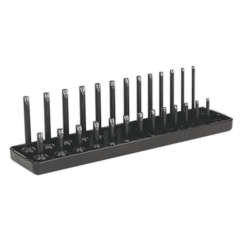 Sealey SH1414 Socket Holder 1/4"Sq Drive 4-15mm