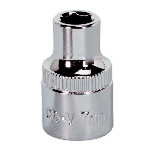 Sealey SP3807 WallDrive Socket 7mm 3/8"Sq Drive Fully Polished