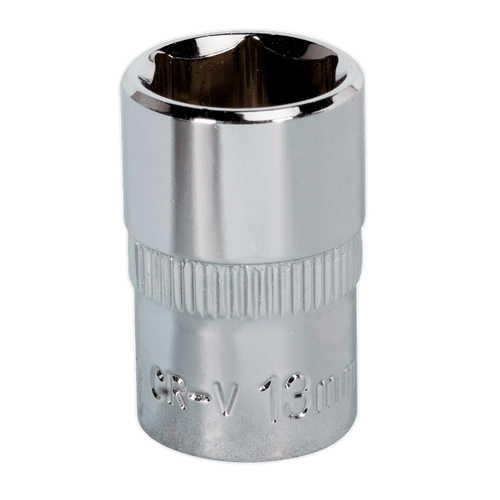 Sealey SP3813 WallDrive Socket 13mm 3/8"Sq Drive Fully Polished