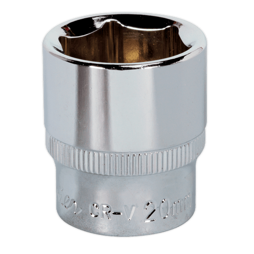 Sealey SP3820 WallDrive Socket 20mm 3/8"Sq Drive Fully Polished Sealey SP3820 WallDrive Socket 20mm 3/8"Sq Drive Fully Polished