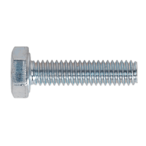 Sealey SS410 HT Setscrew M4 x 10mm 8.8 Zinc DIN 933 Pack of 50