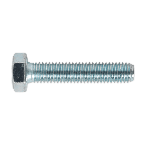 Sealey SS840 HT Setscrew M8 x 40mm 8.8 Zinc DIN 933 Pack of 50