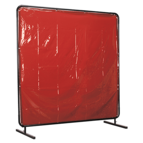 Sealey SSP992 Workshop Welding Curtain to BS EN 1598 & Frame 1.8 x 1.75m Sealey SSP992 Workshop Welding Curtain to BS EN 1598 & Frame 1.8 x 1.75m