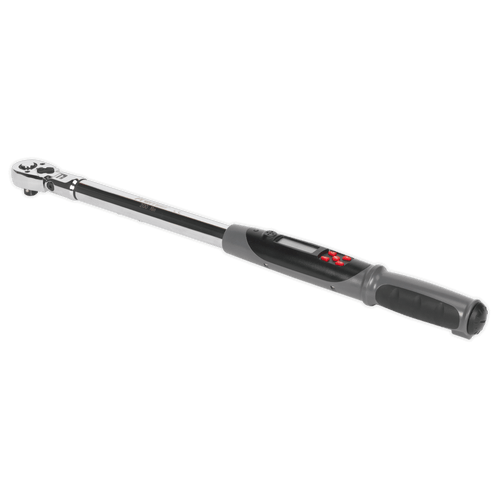 Sealey STW309 Angle Torque Wrench Flexi-Head Digital 1/2"Sq Drive 20-200Nm(14.7-147.5lb.ft)