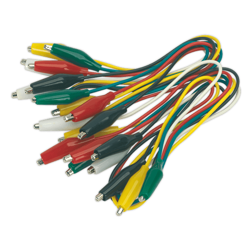 Sealey VS222 Jumper Test Lead Set 5 Pairs - 450mm