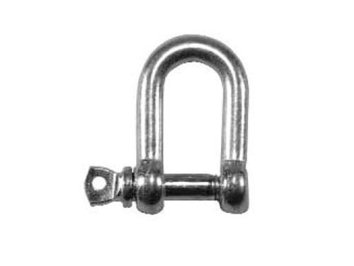 Faithfull FAICHDS60 D-Shackle Zinc Plated 6mm (Pack of 4)