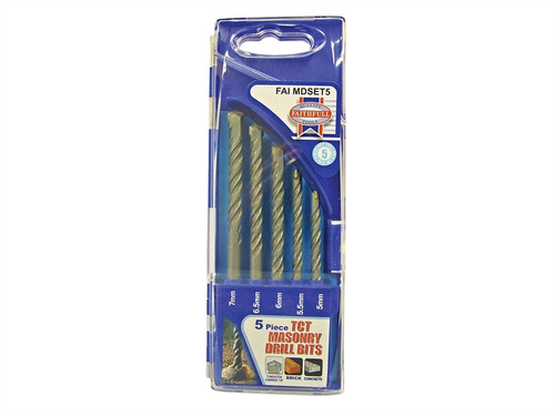 Faithfull FAIMDSET5 Standard Masonry Drill Set of 5 5-7mm