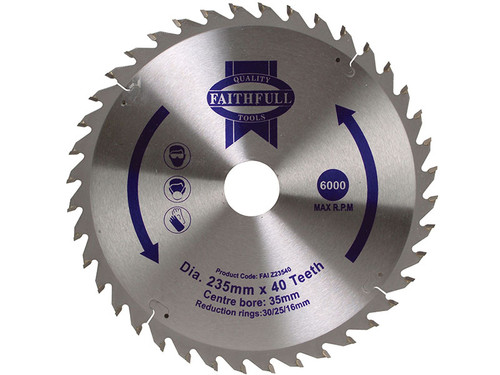 Faithfull FAIZ23540 235 x 35mm 40T TCT Circular Saw Blade