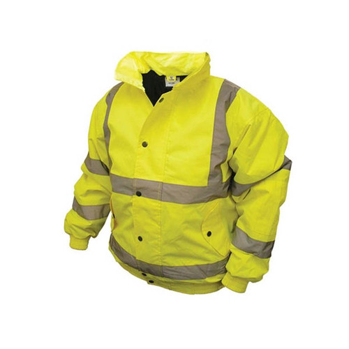 Scan SCAWWHVBJL Hi-Vis Yellow Bomber Jacket - L (44in)