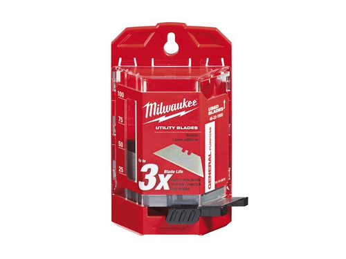 Milwaukee 48221950 General Purpose Utility Blades (Pack of 50) | Toolden