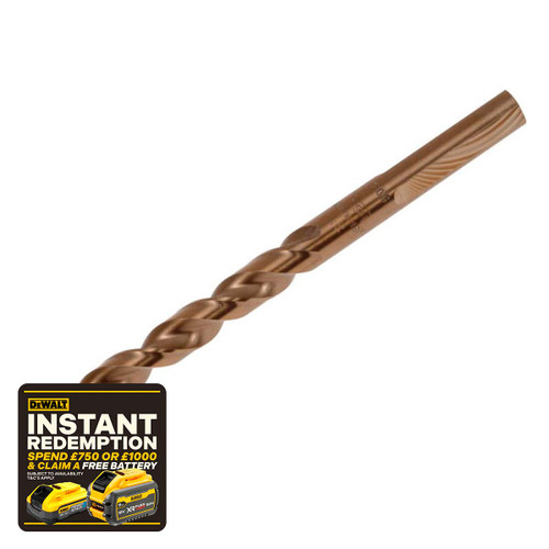 DeWalt DEWDT5538QZ Extreme 2 Metal Drill Bits (10) 2.5mm OL:57mm WL:30mm  | Toolden